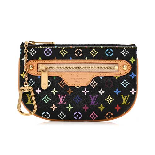 LOUIS VUITTON  Monogram Multicolor Pochette Plate MM Black